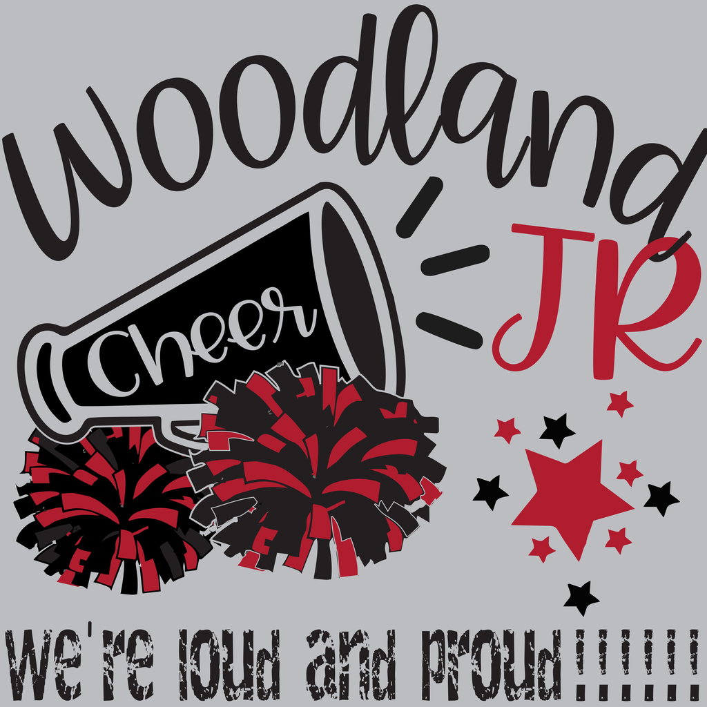 Woodland Jr Cheer Shirt Design